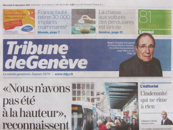 Tribune de Geneve / Dec 2011